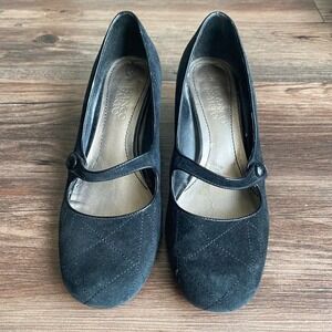 Franco‎ Sarto sz 6.5 mary jane pump Black 2-inch heels
